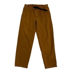 Gramicci Pants Brown Relaxed Fit The Original Outdoor Pant Belted Mens Size L